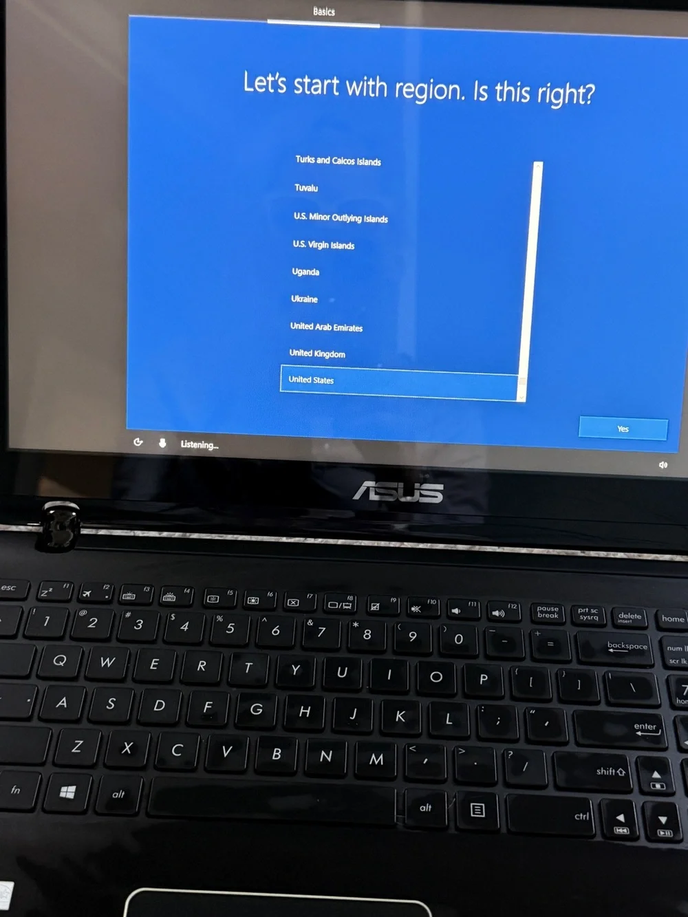 ASUS *Brand New * Black Laptop with Windows and Eye detection